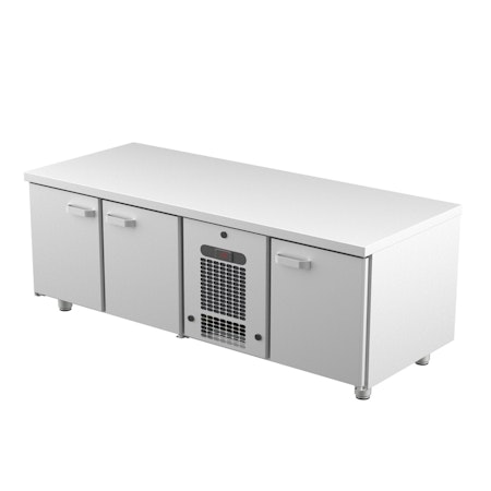 Grillkylbänk VLG Serien i 3 VARIANTER Med SKÅP Eller LÅDOR, 1600x650x600mm, COOLPART