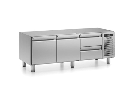 Grillkylbänk BRS Serien i 3 VARIANTER Med SKÅP Eller LÅDOR, 1600x640x610mm, GEMM