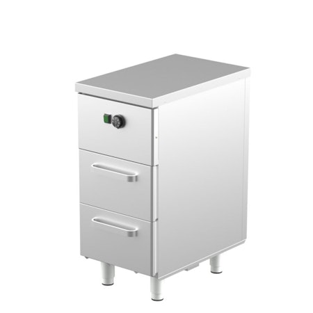 Värmeskåp Med Neutral Toppskiva Med SKÅP Eller LÅDOR, LK Serien i 4 VARIANTER, 400x650x900mm, COOLPART