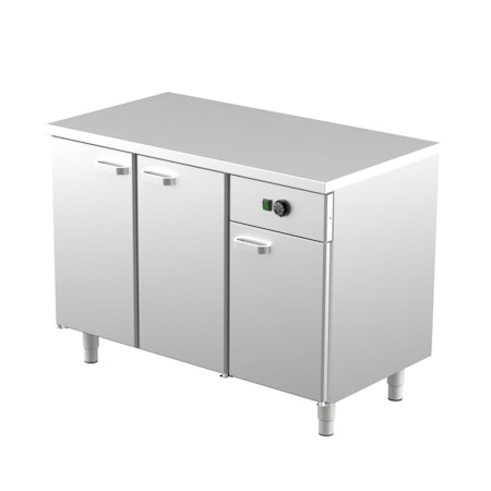 Värmeskåp Med Neutral Toppskiva Med SKÅP Eller LÅDOR, LK Serien i 4 VARIANTER, 1200x650x900mm, COOLPART