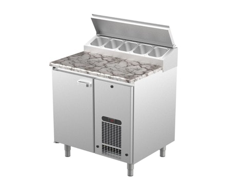 Bagerikylbänk PK-KLE i 3 VARIANTER, Valfri Toppskiva RFR/TRÄ/STEN, (Passande Plåtar: 400x600mm) 8800x730x900 , COOLPART
