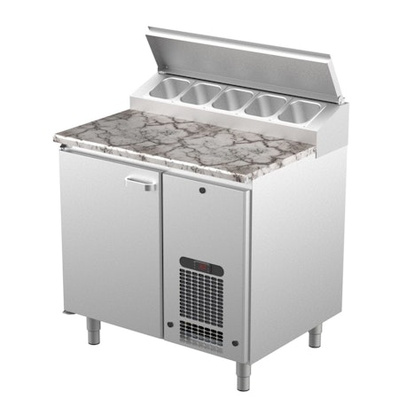 Bagerikylbänk PK-KLE i 3 VARIANTER, Valfri Toppskiva RFR/TRÄ/STEN, (Passande Plåtar: 450x600mm) 930x730x900 , COOLPART