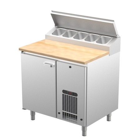 Bagerikylbänk PK-KLE i 3 VARIANTER, Valfri Toppskiva RFR/TRÄ/STEN, (Passande Plåtar: 450x600mm) 930x730x900 , COOLPART