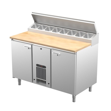 Bagerikylbänk PK-KLE i 3 VARIANTER, Valfri Toppskiva RFR/TRÄ/STEN, (Passande Plåtar: 400x600mm) 1360x730x900 , COOLPART