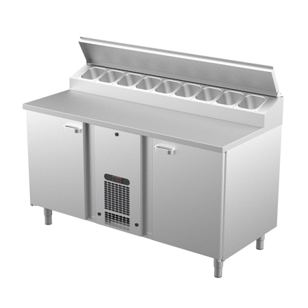 Bagerikylbänk PK-KLE i 3 VARIANTER, Valfri Toppskiva RFR/TRÄ/STEN, (Passande Plåtar: 450x600mm) 1600x730x900 , COOLPART