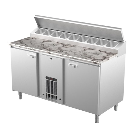 Bagerikylbänk PK-KLE i 3 VARIANTER, Valfri Toppskiva RFR/TRÄ/STEN, (Passande Plåtar: 450x600mm) 1600x730x900 , COOLPART