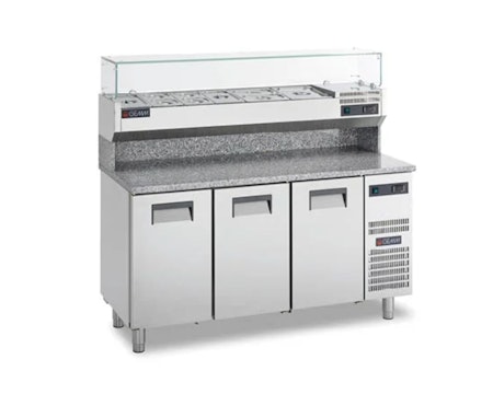 Pizzakylbänk SMR/16  Mått:1600x720x900, Passande Plåtar:400x600mm, GEMM