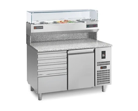 Pizzakylbänk Universal PC/150C Mått:1500x820x900, Passande Plåtar:400x600mm, GEMM