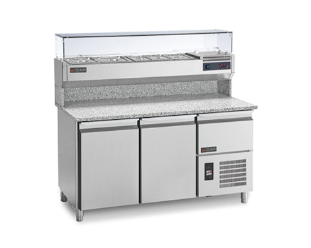 Pizzakylbänk Universal PC/160 Mått:1600x820x900, Passande Plåtar:400x600mm, GEMM