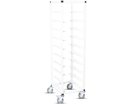 Brickvagn enkel för 10st Brickor: 280x360mm(Cafe), vit