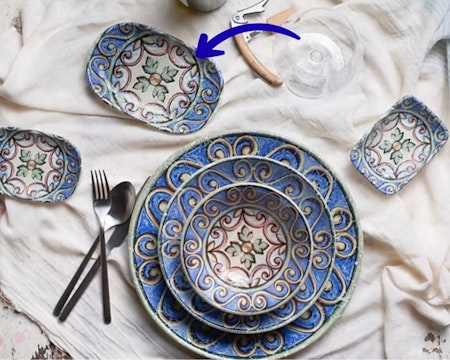 Amalfi MAGNUS Oval Tallrik 14 cm, IDFine