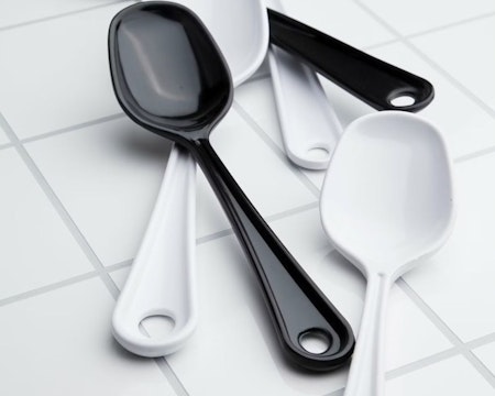 Serveringssked 21,5 cm Svart-Melamin