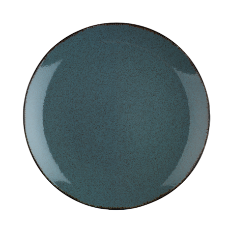 Blocho Pearl Colorx Tallrik flat rund 27cm gråblå