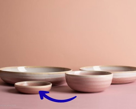 PINK POTT Skål D10cm, H2,4cm, 11cl