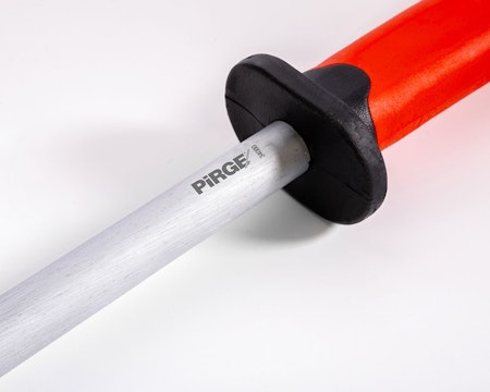 Pirge DUO Skärpstål rund L 30 cm Röd