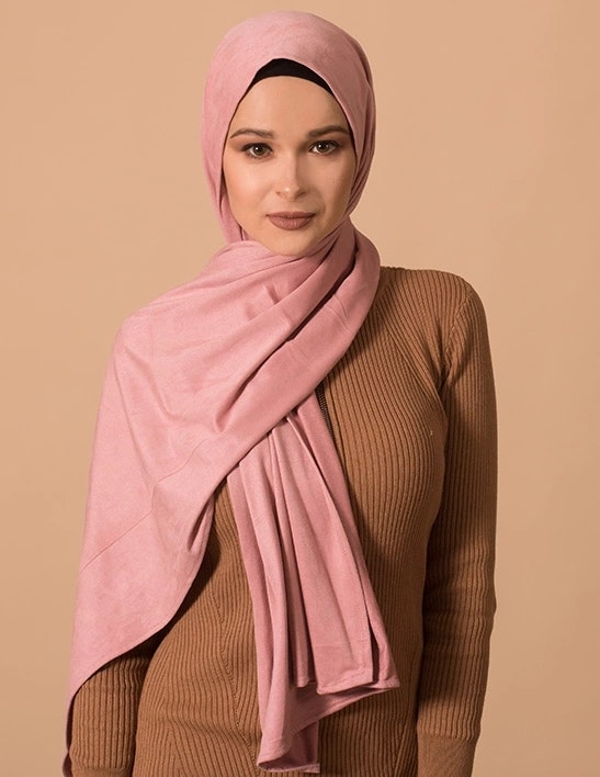 Suede hijab