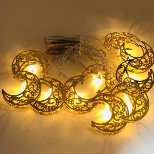Vackra LED-stjärnljusslingan som dekorerar ditt hem under ramadan & eid.