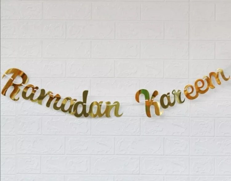 Ramadan Kareem foil banner