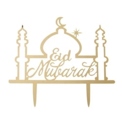 Eid Mubarak acrylic toppers