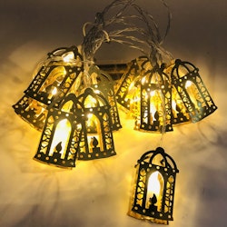 Ramadan & Eid: LED-ljusslinga med 10 lyktor!