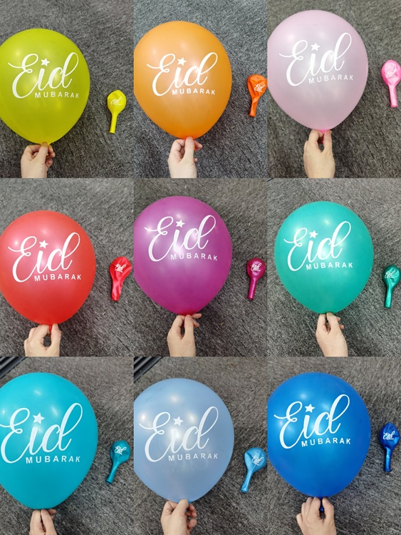 10 pack ballonger Eid mubarak