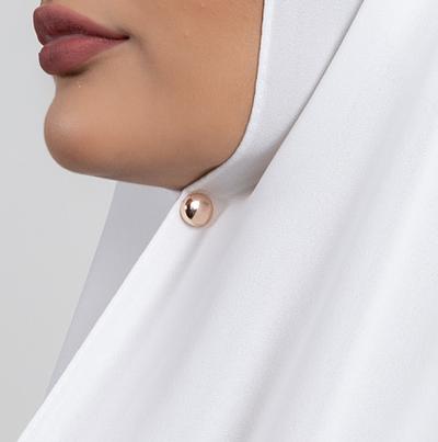 Round metallic No snag hijab magnets