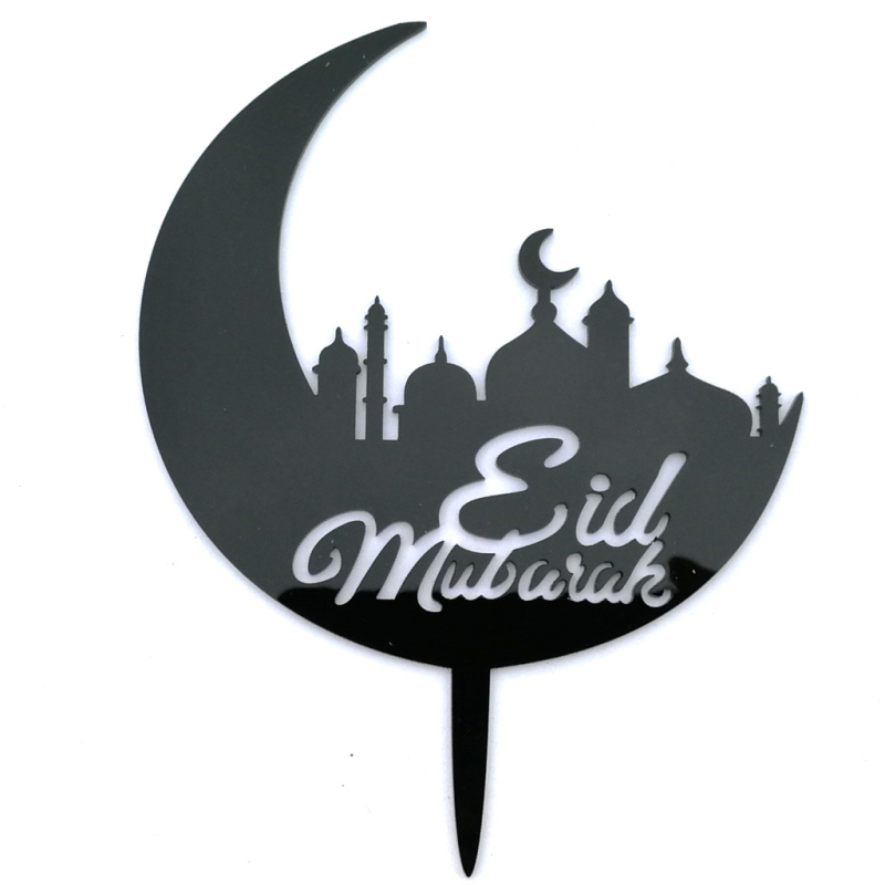Eid Mubarak acrylic topper
