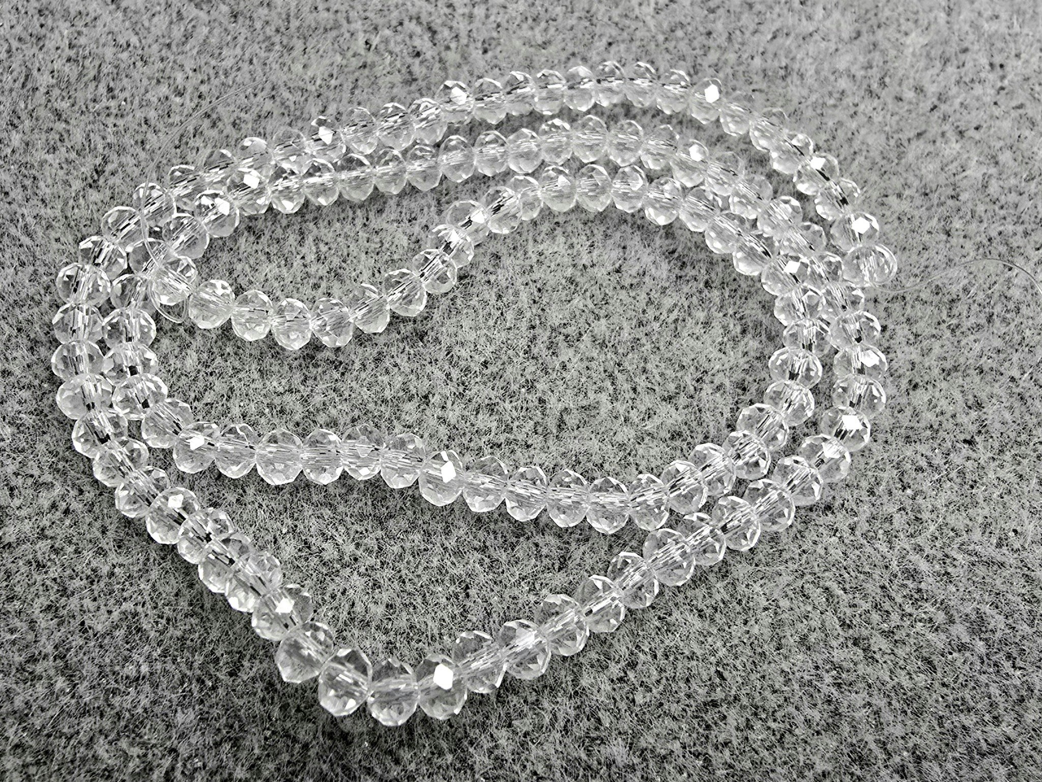 3,5x3mm krystallrondeller klar