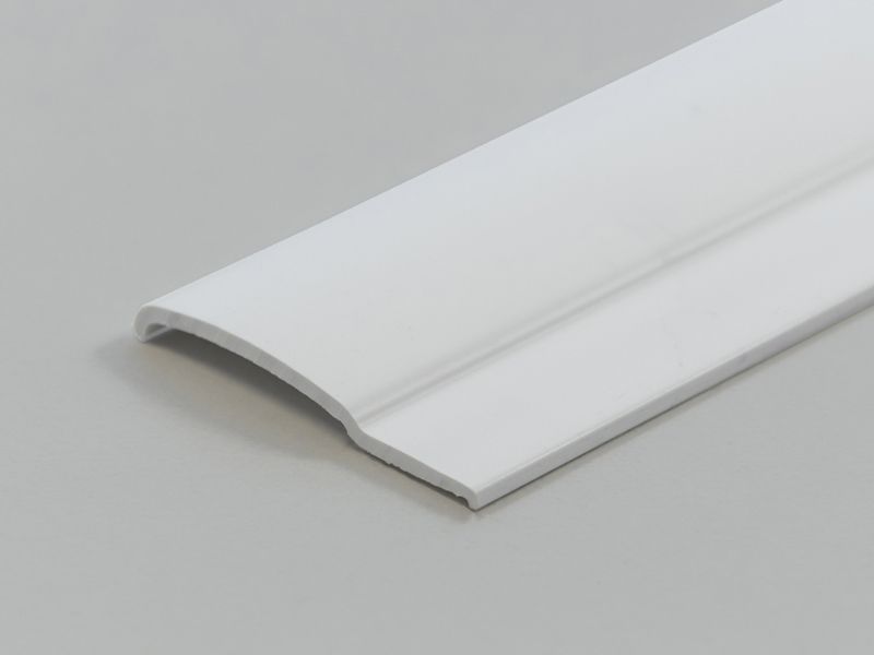 1 st / Sido-skena PVC-Vit Platt 31 mm med tejp (max 130-170 cm)