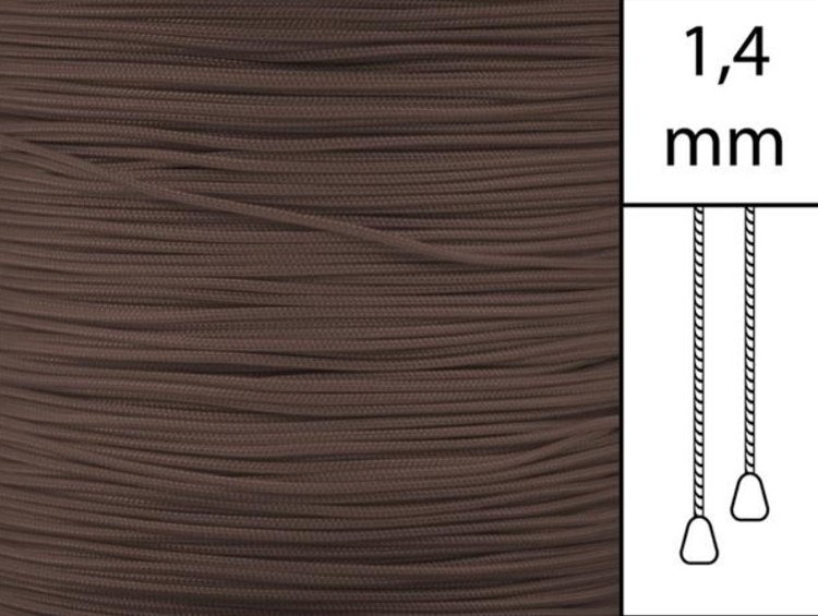 500 m / Persiennlina 1,4 mm A25 Brunm (BULK)