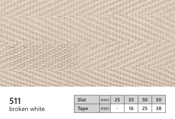10 m / Textilstegband 25 mm 511 Broken white (best.vara 10 dgr-min.10m)