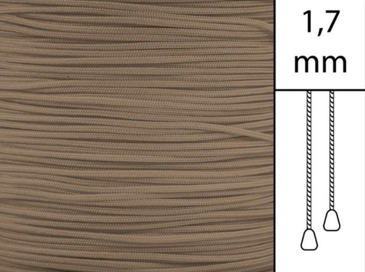 30 m / Persiennlina 1,7 mm C8016 Dark beige (best.vara minst .30m))