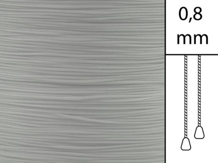 1 m / Persiennlina 0,8 mm A02 Grey (Lagervara)