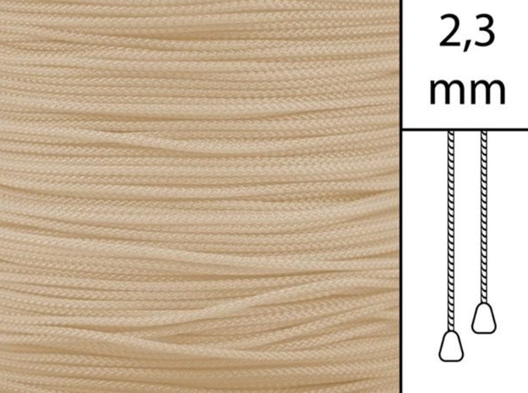 20 m / Persiennlina 2,3 mm W82 Mocca  (best.vara min20m)