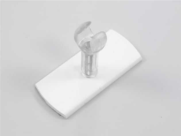 Hållare 20 mm för plast vridstång VIT (B04E)