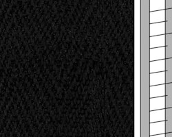 10 m / Textilstegband D35T F0532 31/38/T16 Black (best.vara)