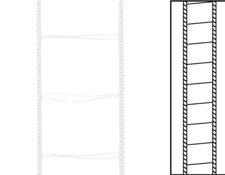 1m / Stegband-snören LS35 A00 31/38 White