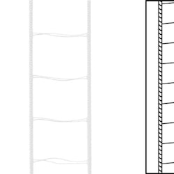 1 m / Stegband-snören till persienner 25 mm VIT (Lagervara)