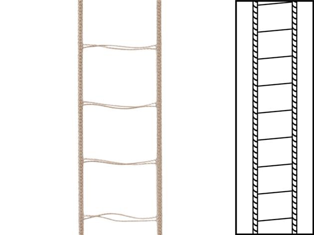 30 m / Stegband-snören till persienner 25 mm Mörk Beige(best.vara min30 m)