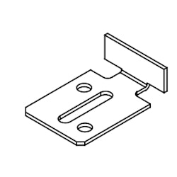 Upphängningsbleck 16 mm kort BRUN (A02I)