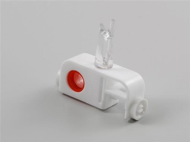 1 st Vagn röd med snäpin fäste för plastdistans (A19G)