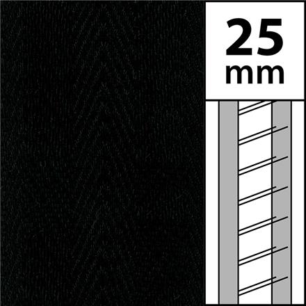 10 m / Textilstegband LT50-25-44-53-BK Black (best.vara 10 dgr)