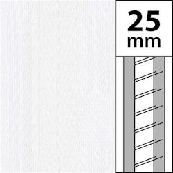 1 m / Textilstegband D50T 44/53/T25 white (Lagervara)