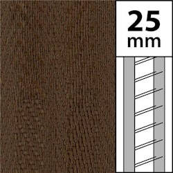 10 m / Textilstegband LT50-25-44-53-WN Walnut (best.vara 10 dgr)