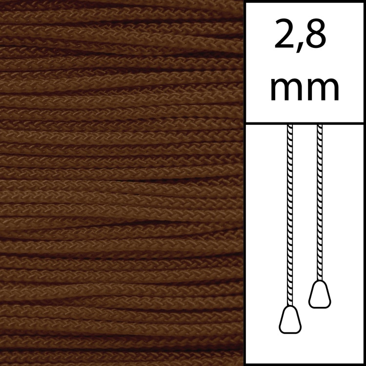 20 m / Persiennlina 2,8 mm (WN) Walnut  (best.vara min.20m)