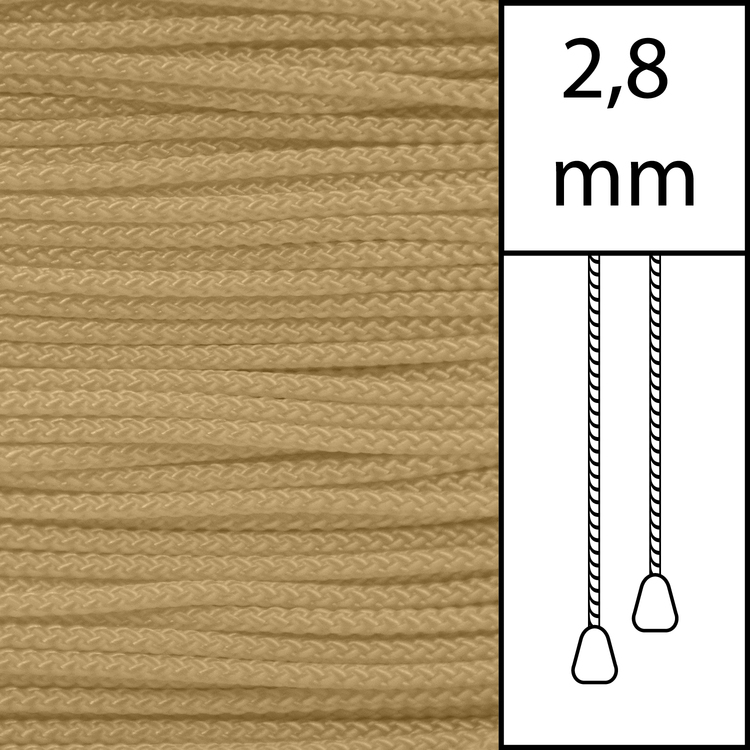 1 m / Persiennlina 2,8 mm (MC) Mocca (LAGER-VARA)