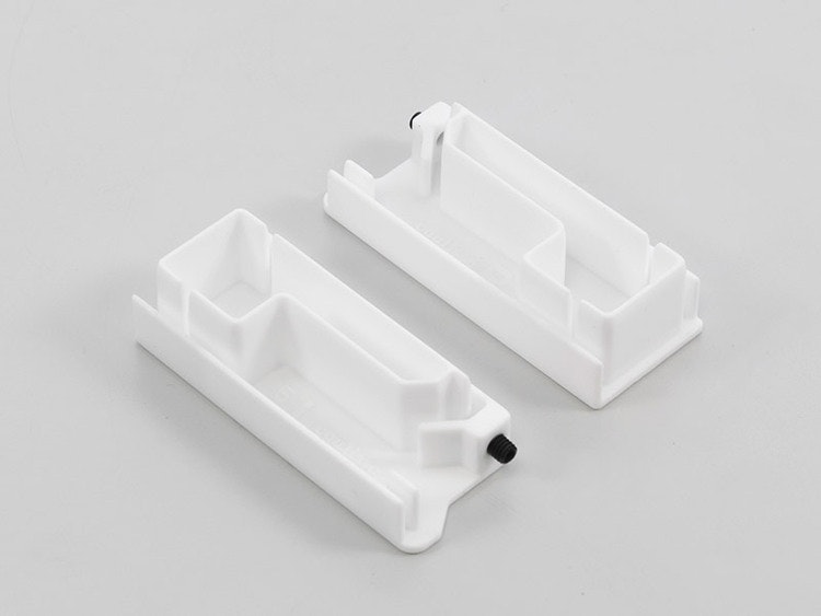 RC side guide-end-cap bottom white (set)