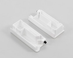 RC side guide-end-cap bottom white (set)