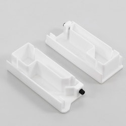 RC side guide-end-cap bottom white (set)