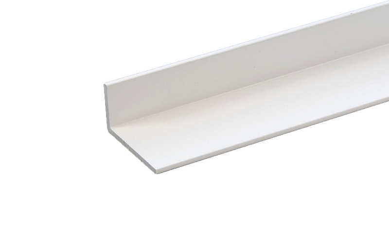 1 st / Sido-skena PVC-Vit VINKLAD 27 x 12 mm med tejp (PS) (max 130 cm)